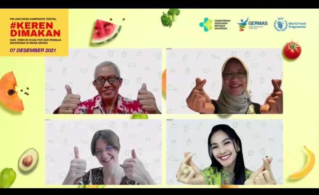 UN World Food Programme dan Kementerian Kesehatan Luncurkan Kampanye Digital #KerenDimakan, Ajak Remaja Indonesia Lebih Banyak Konsumsi Sayur dan Buah