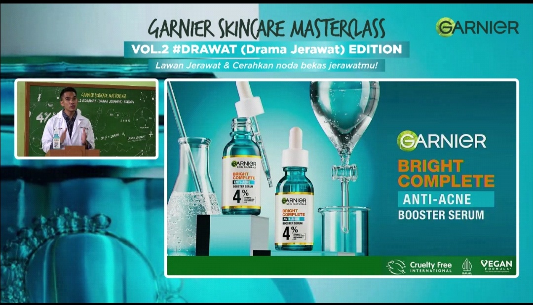 Garnier  Bright Complete Anti Acne Serum, Formula Full Power Melawan #Drawat