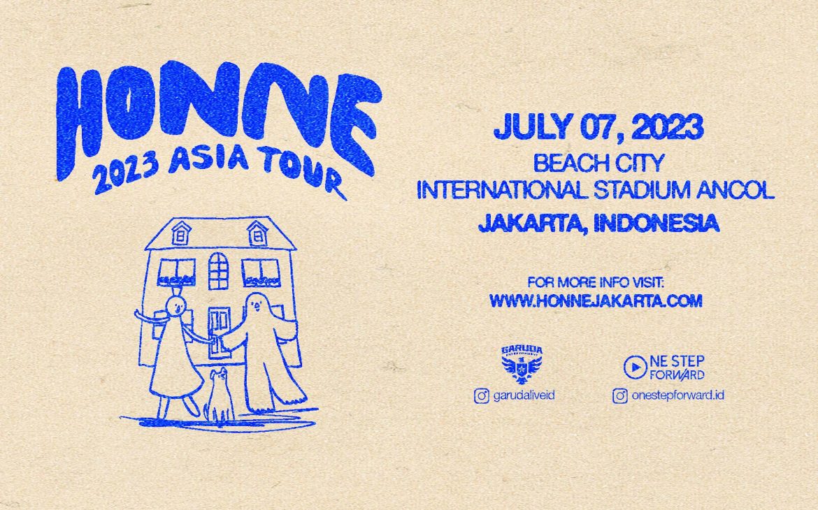 HONNE Kembali Sapa Indonesia pada ASIA TOUR 2023,  Tiket Resmi Masih Tersedia di tiket.com