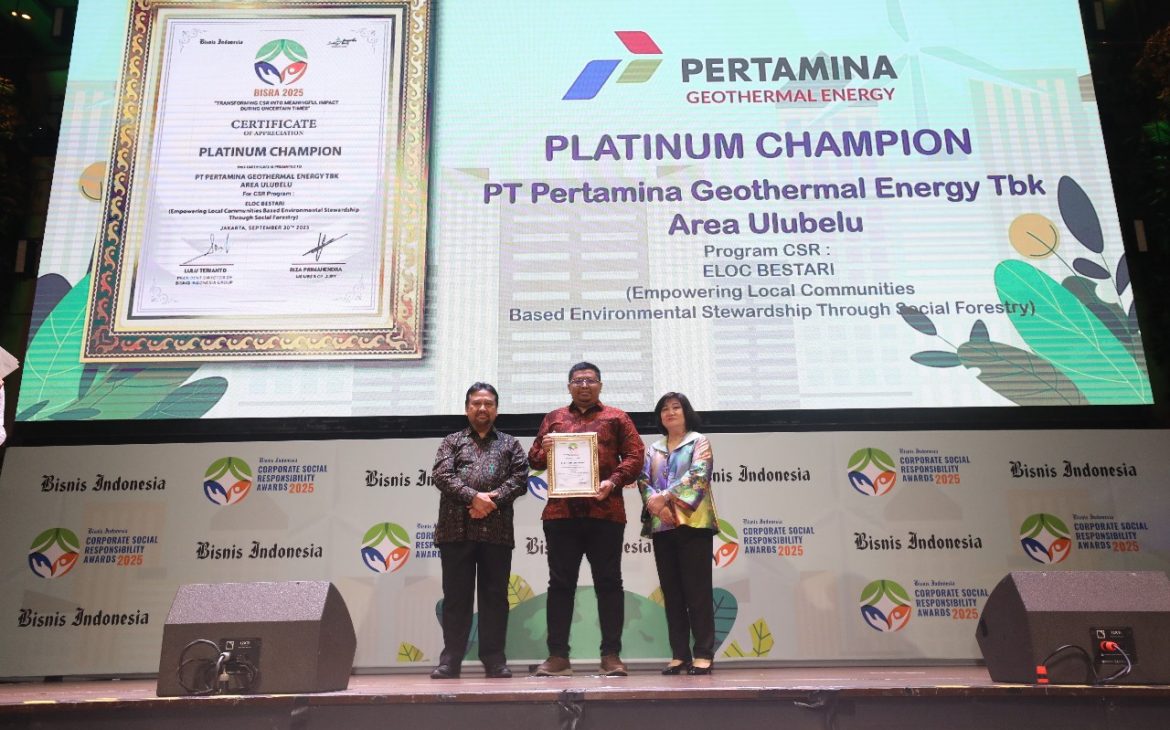 Perluas Manfaat Panas Bumi untuk Masyarakat, Empat Area PGE Raih Penghargaan BISRA 2025