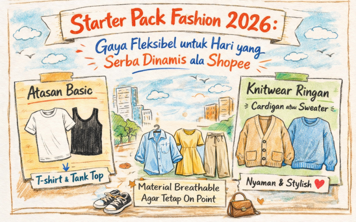 Starter Pack Fashion 2026: Gaya Fleksibel untuk Hari yang Serba Dinamis ala Shopee