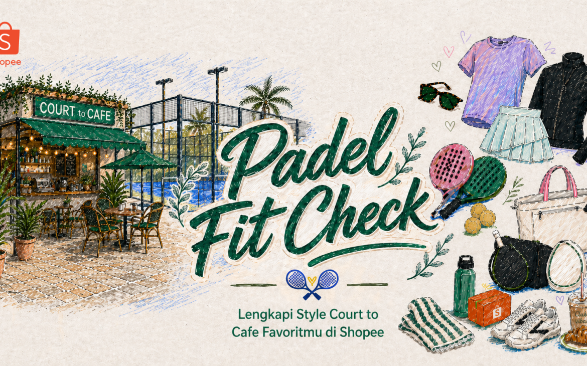 Padel Fit Check: Lengkapi Style Court to Cafe Favoritmu di Shopee