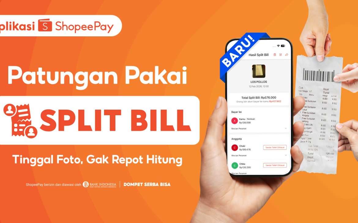 Split Bill Sama Teman Nggak Perlu Ribet Lagi, Kini Bisa Lewat Aplikasi ShopeePay