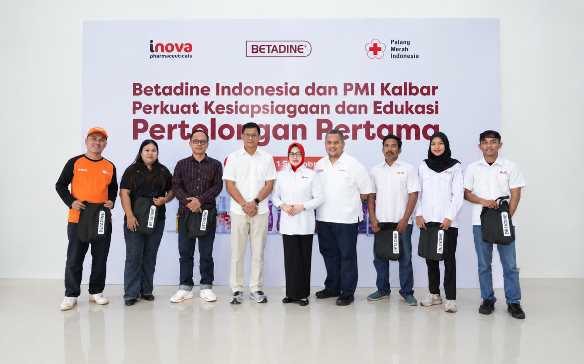 Betadine Indonesia Bersama PMI Kalbar Perkuat Kesiapsiagaan dan Edukasi Pertolongan Pertama