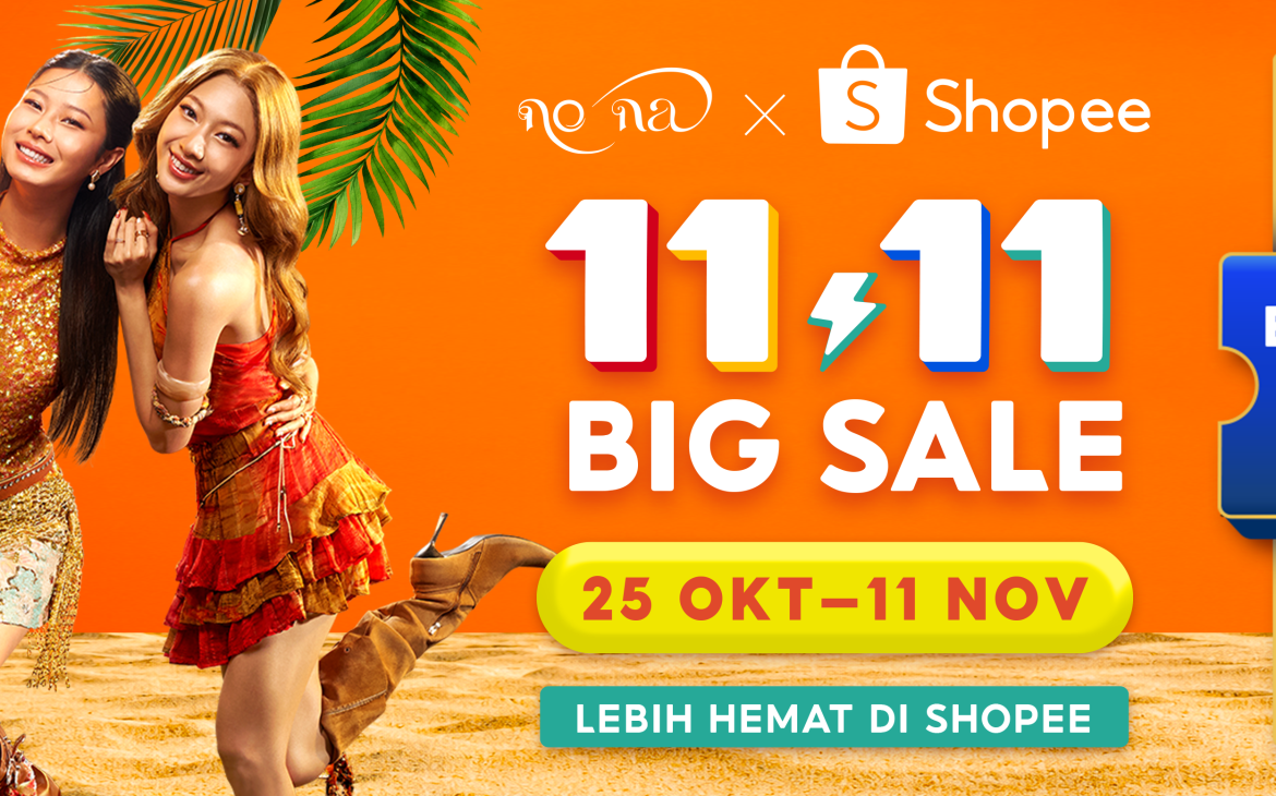 Shopee 11.11 Big Sale Hadirkan Warna Baru, Kolaborasi no na Bikin Keseruan Belanja Makin Naik Level