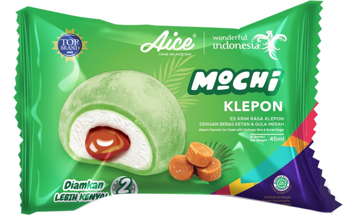 Aice Mochi Klepon mengkolaborasikan Co-Branding Wonderful Indonesia & Kemenparekraf #InovasiWarisanIndonesia