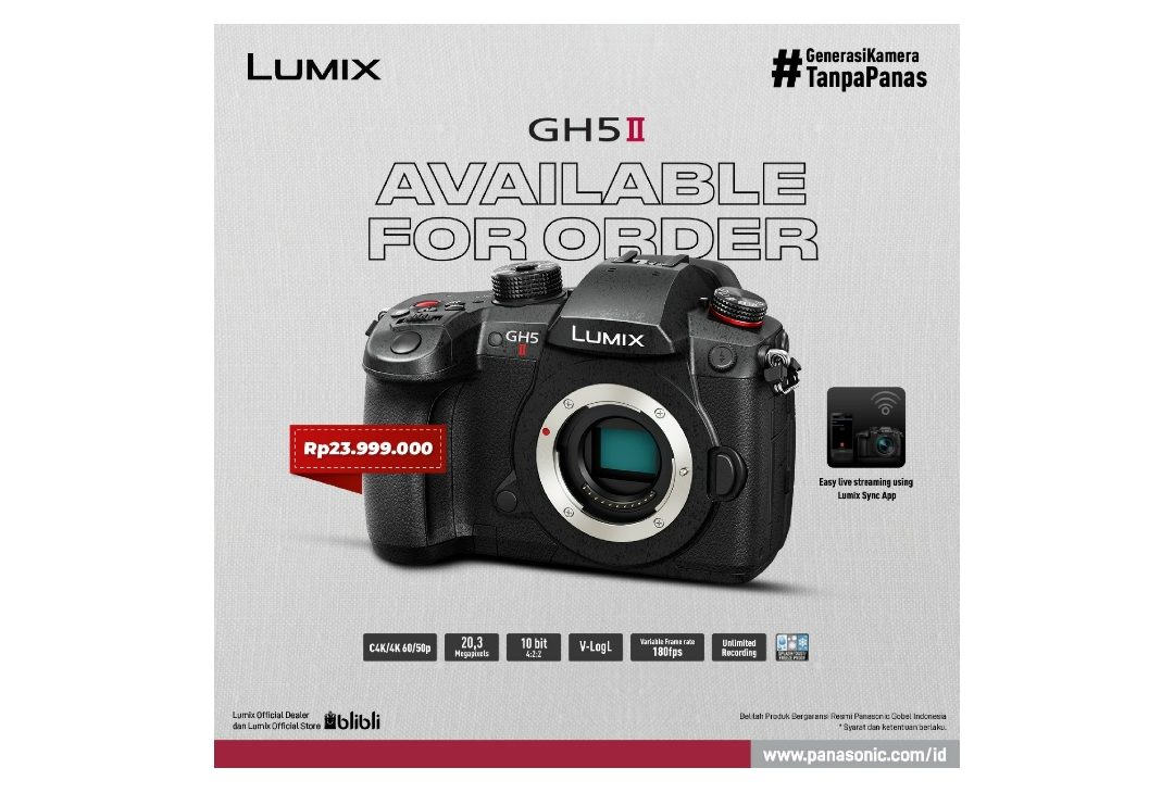 Panasonic LUMIX GH5M2 Mirrorless Hybrid “evolusi Progesif Teknologi Mendahului Generasi”
