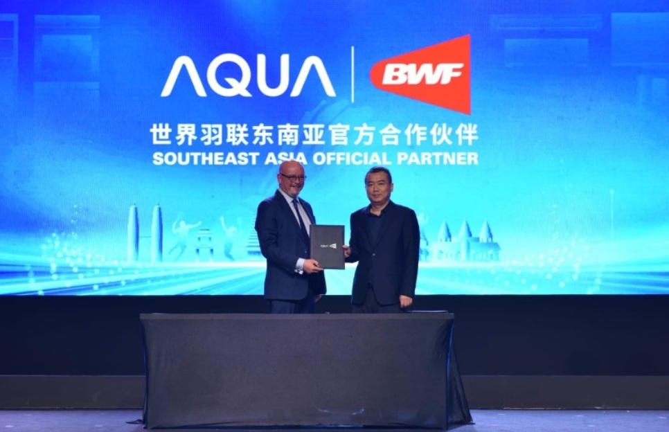 Buktikan Komitmennya Pada Masyarakat Indonesia, AQUA Elektronik Menjadi BWF Southeast Asia Official Partner