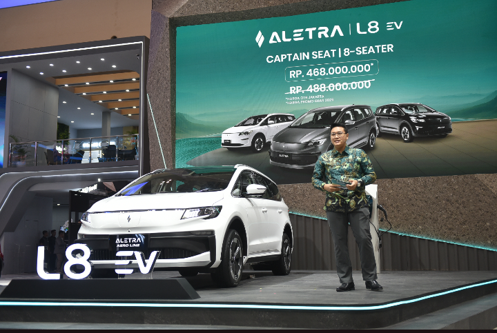 Jawab Kebutuhan Keluarga Indonesia Akan MPV Listrik yang Luas dan Nyaman, Aletra Luncurkan L8 8-Seater di GIIAS 2025 