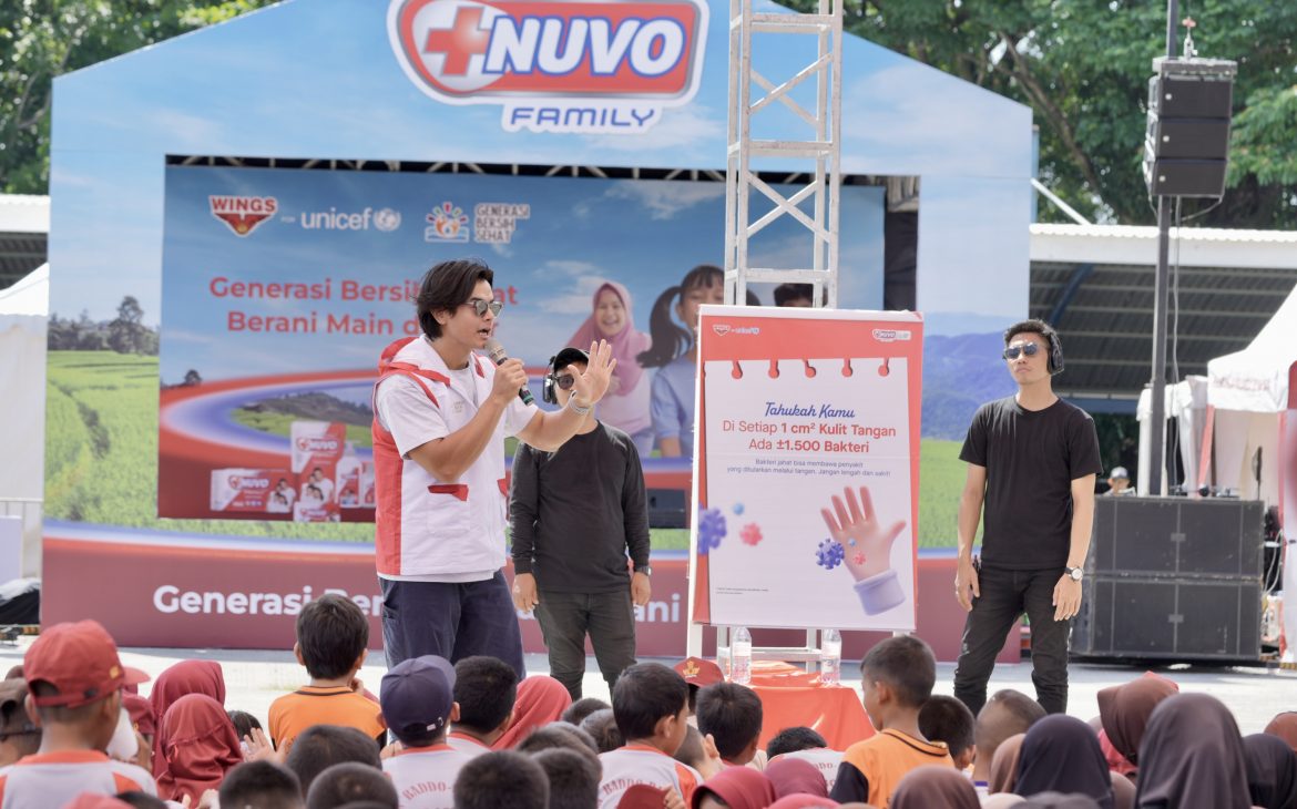 Tembus Rekor MURI, WINGS for UNICEF Bersama NUVO Family edukasi ribuan siswa jadi generasi bersih sehat