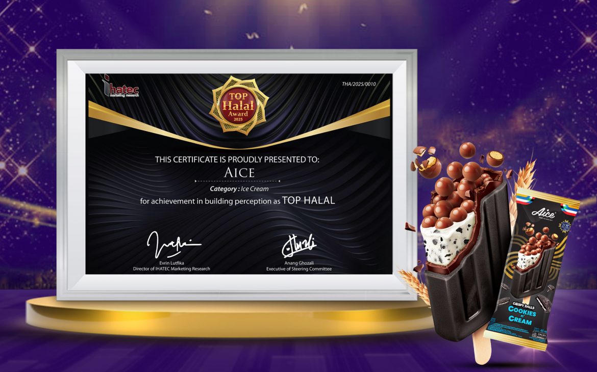Perkuat Posisi sebagai Es Krim Pilihan Konsumen, Aice Raih Superbrands Award 6 Tahun Berturut-turut dan Top Halal Award 3 Tahun Berturut-turut