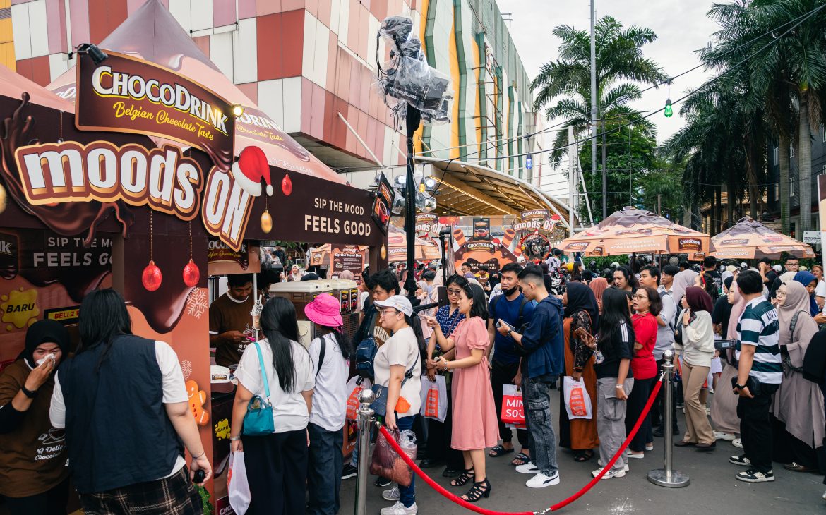 Curi Perhatian Anak Muda, ChocoDrink Moods On Warnai Blok M Dengan Mood Booster Cokelat Belgia Di Akhir Tahun  