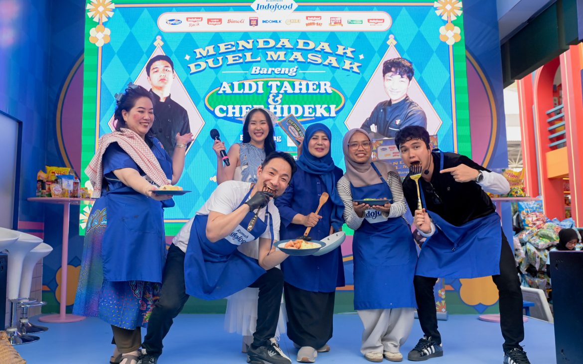 Pecah dan Penuh Kejutan! Mendadak Duel Masak Bareng Aldi Taher dan Chef Hideki di Rumah Indofood Jakarta Fair Kemayoran 2026